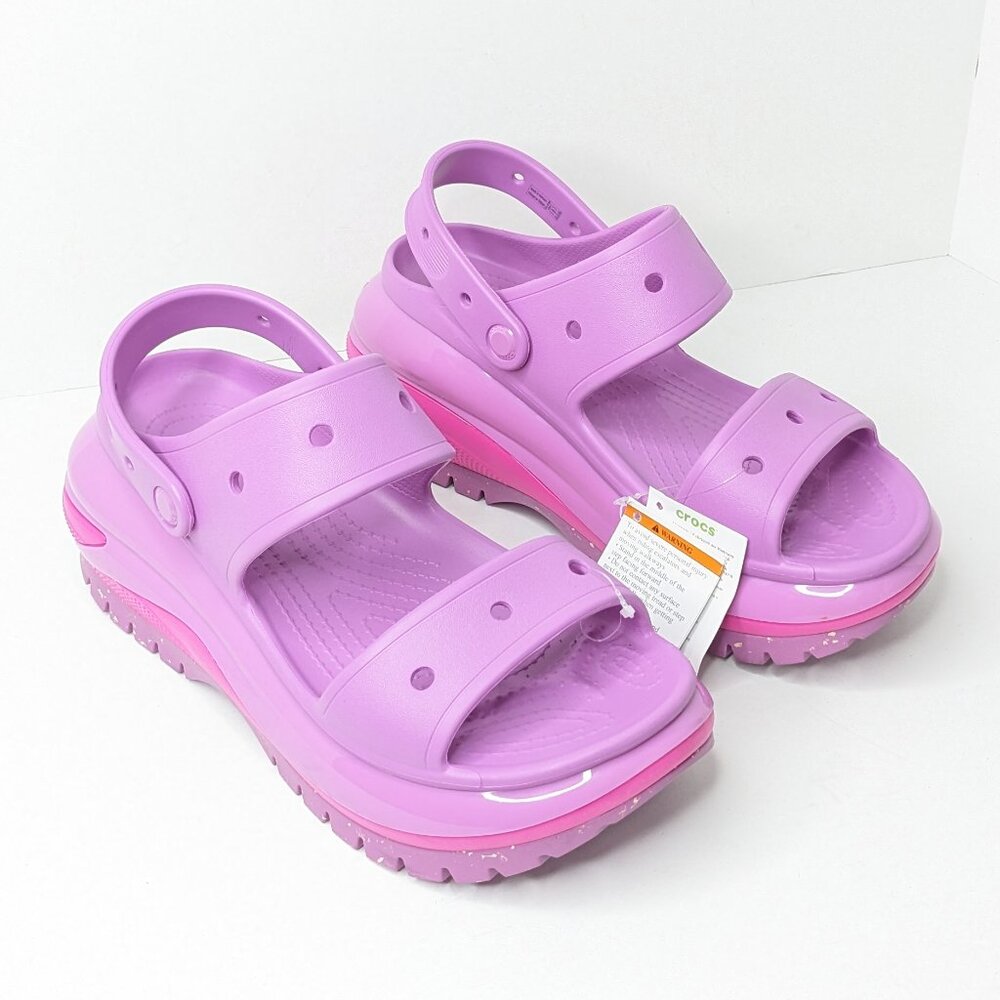 Crocs Mega Crush Platform Clogs, Purple Lilac, Women's 11